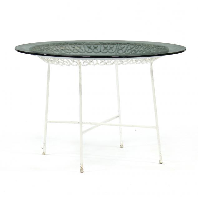 vintage-iron-and-glass-dining-table