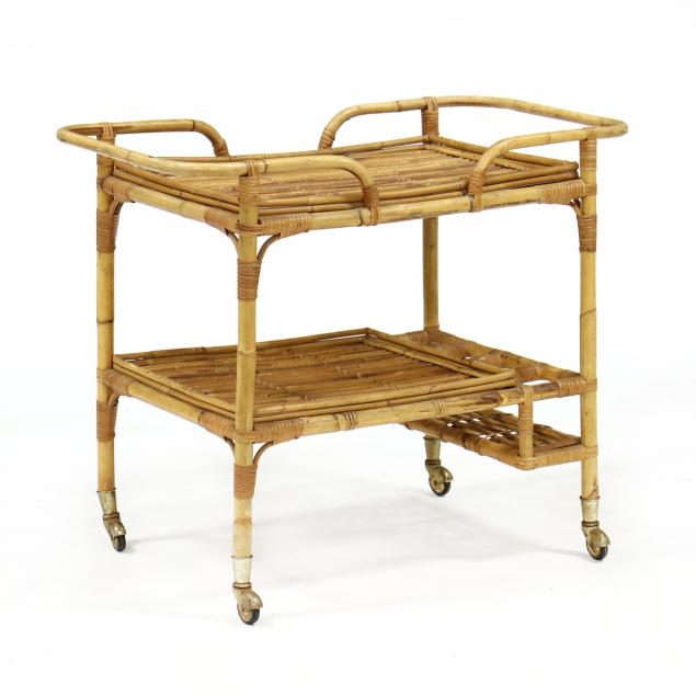 vintage-rattan-bar-cart