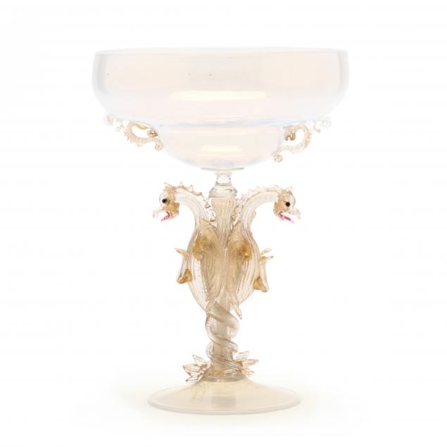 venetian-figural-glass-compote