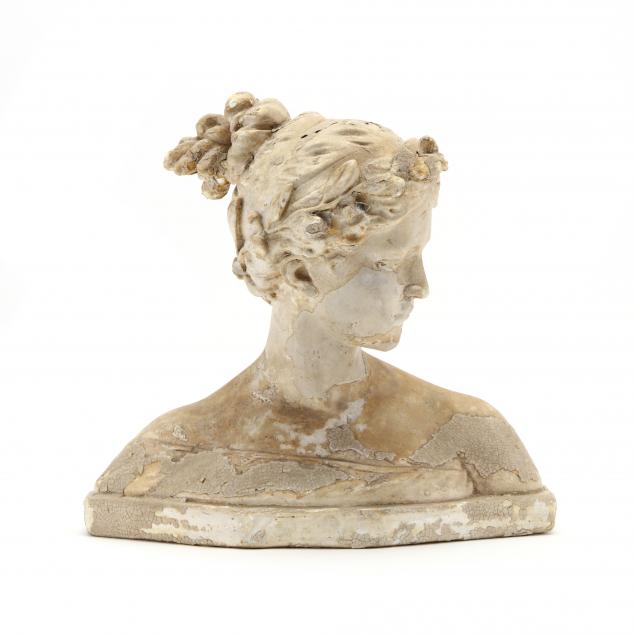 vintage-plaster-bust-of-a-young-woman