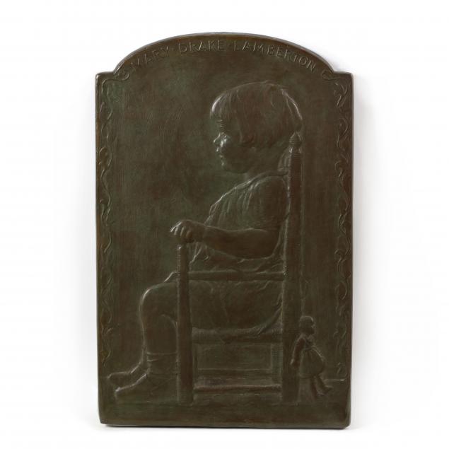 gorham-foundry-bronze-portrait-plaque-of-mary-drake-lamberton