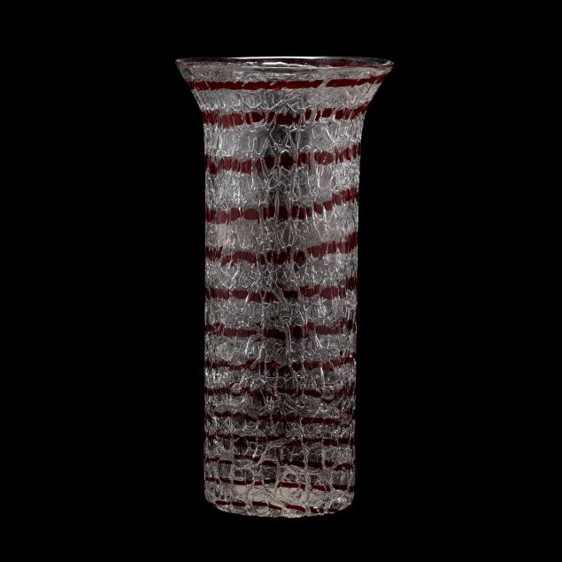 a-bohemian-crackle-glass-vase