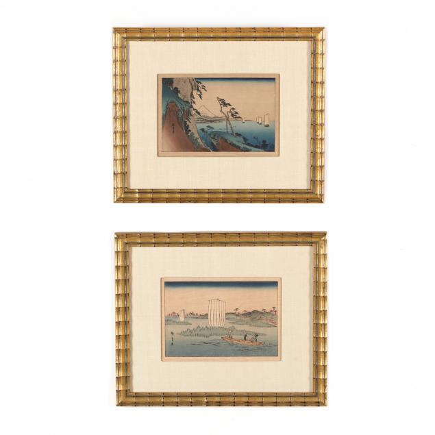 two-small-framed-japanese-woodblock-prints