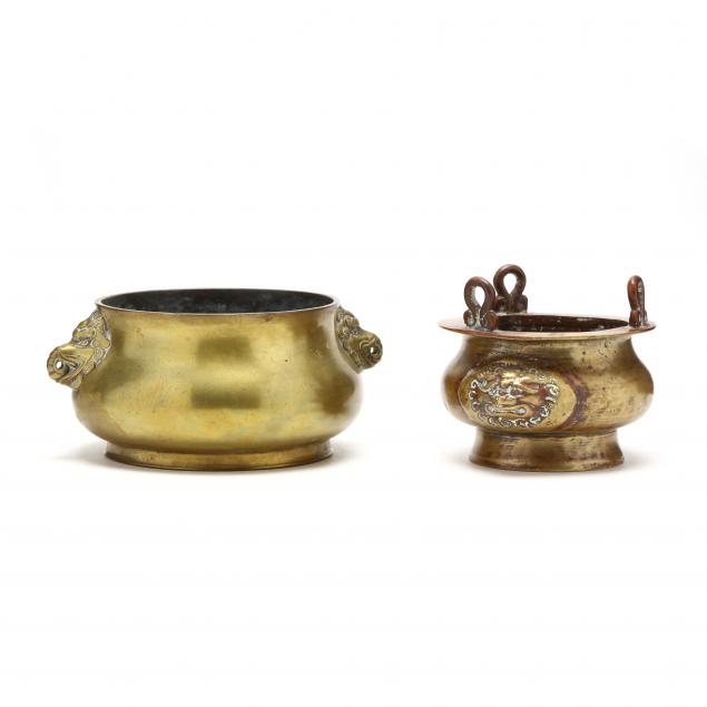 two-chinese-bronze-censer-bowls