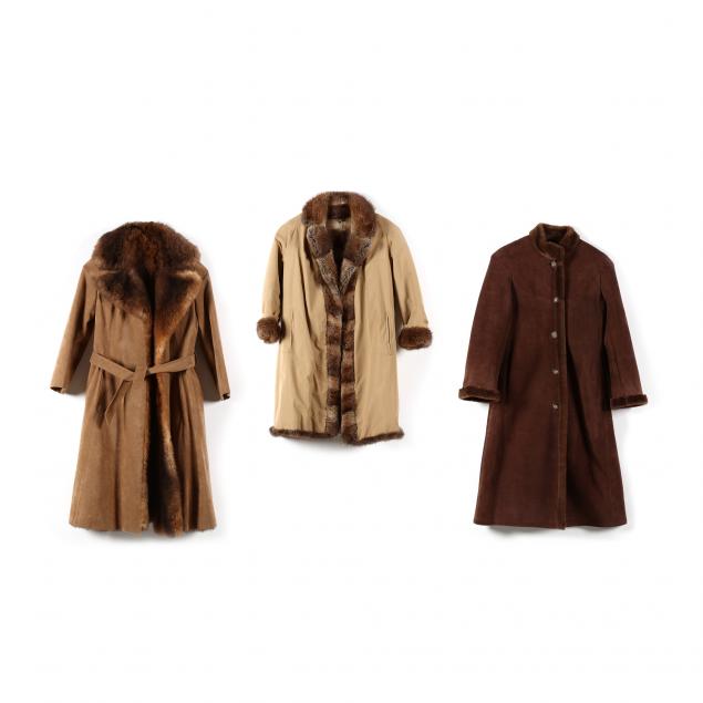 Three Ladies Vintage Fur Lined Coats (Lot 312 - The April Estate ...
