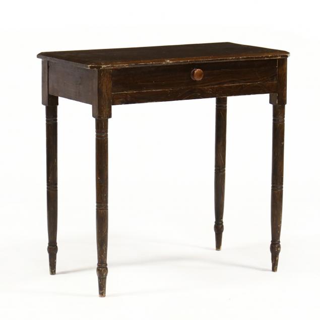 american-sheraton-faux-grain-painted-one-drawer-table