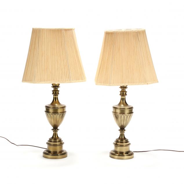 Vintage Stiffel Brass Table Lamps, Brass Table Lamps Vintage