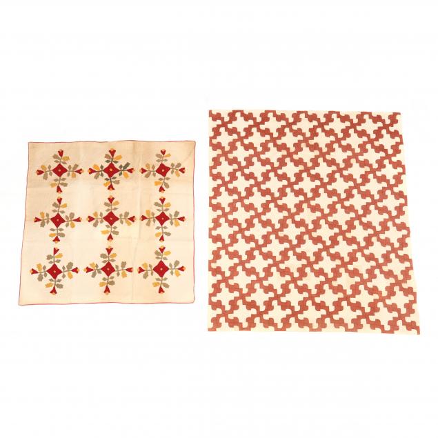two-vintage-applique-quilts