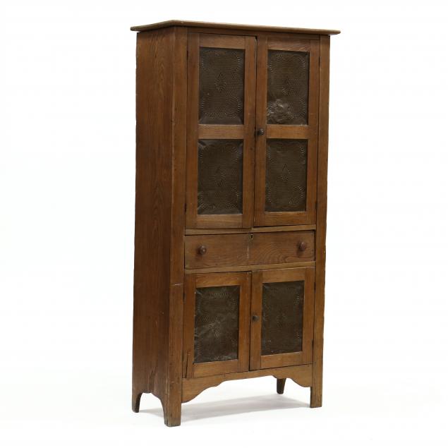 antique-tall-oak-pie-safe