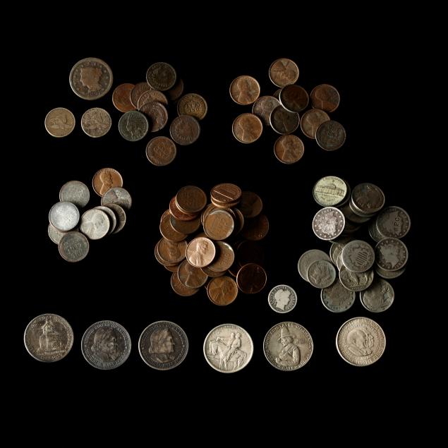 diverse-lot-of-obsolete-u-s-coins