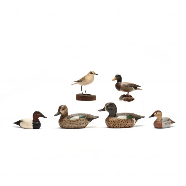 j-c-west-nj-six-miniature-carved-wood-decoys