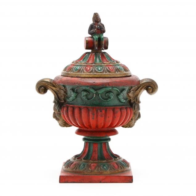antique-painted-iron-tobacco-urn