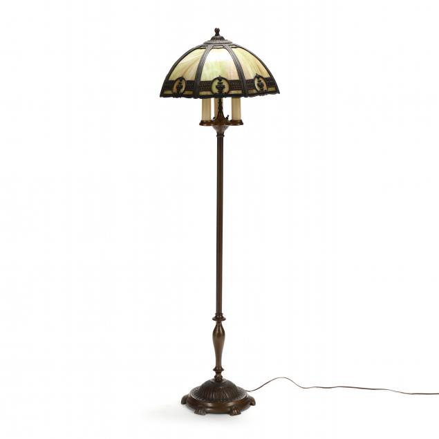colonial-premiere-vintage-slag-glass-floor-lamp