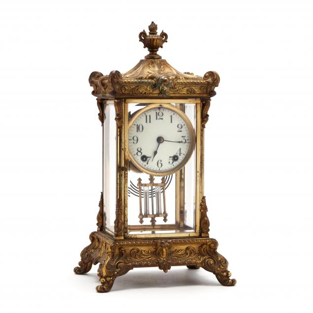 ansonia-rococo-style-brass-clock