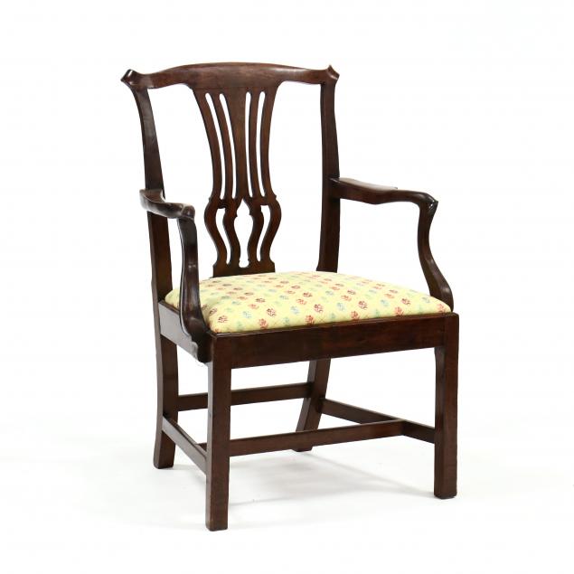 english-chippendale-carved-mahogany-armchair