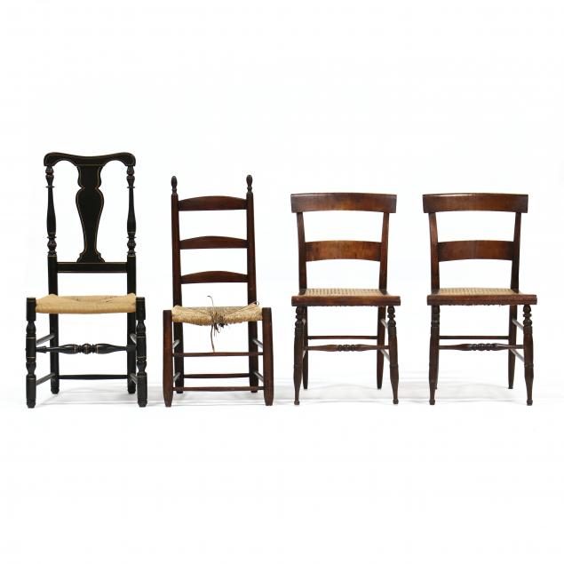 four-antique-side-chairs