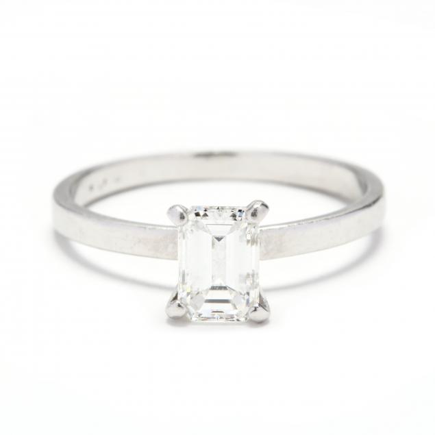 platinum-and-emerald-cut-diamond-ring