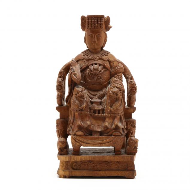 a-chinese-carved-wooden-sculpture-of-empress