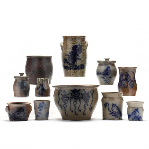 maryland-pottery-eleven-pieces-beaumont-pottery