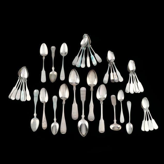 collection-of-new-england-coin-silver-spoons