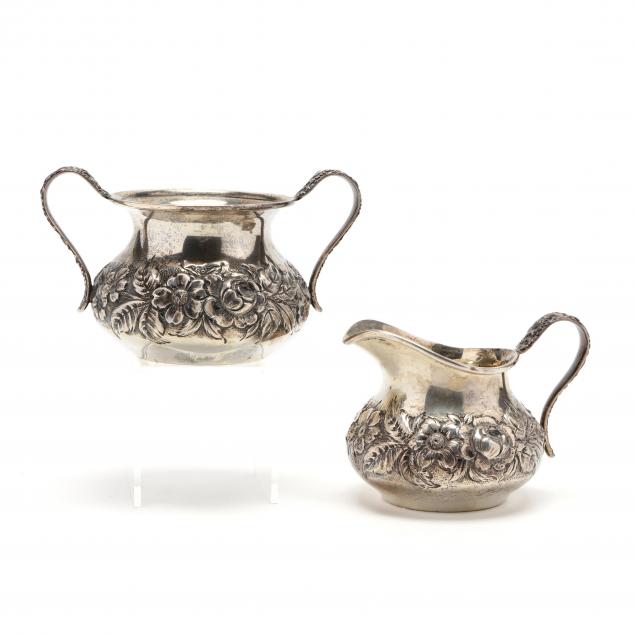 s-kirk-son-repousse-sterling-silver-creamer-sugar-set