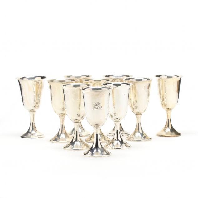 an-assembled-set-of-ten-sterling-silver-goblets