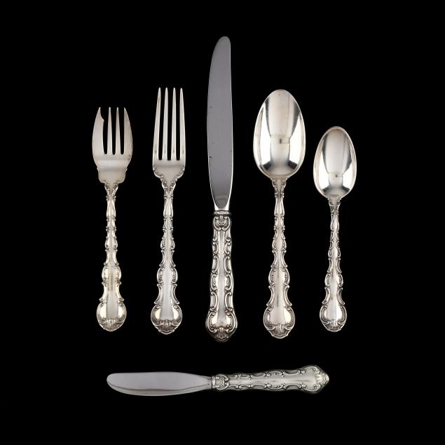 gorham-strasbourg-sterling-silver-flatware-service