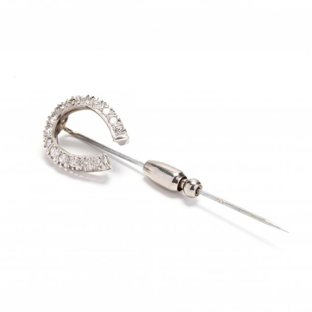 14kt-white-gold-and-diamond-horseshoe-stickpin