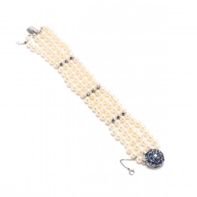 14kt-white-gold-sapphire-and-pearl-bracelet