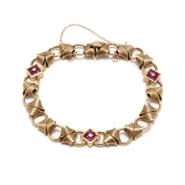 14kt-gold-ruby-and-diamond-bracelet