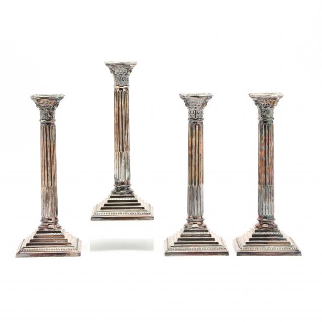set-of-four-antique-english-silverplate-corinthian-column-candlesticks