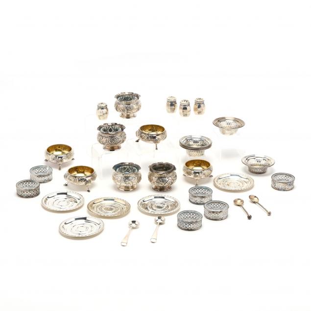 group-of-sterling-silver-coin-silver-silverplate-dining-accessories