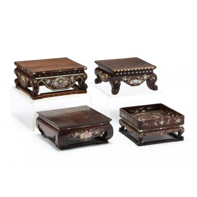 four-chinese-carved-wooden-stands-with-mother-of-pearl-inlay