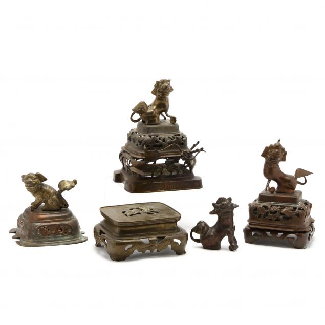 a-group-of-chinese-bronze-decorative-items