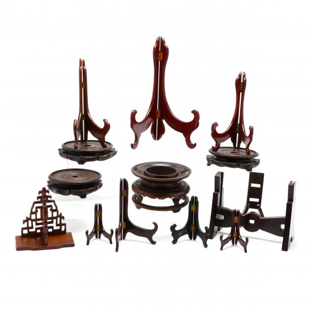 a-group-of-chinese-wooden-stands