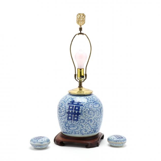 a-chinese-double-happiness-porcelain-jar-lamp-and-pair-of-boxes