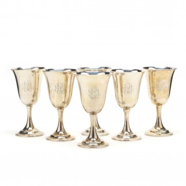 six-international-lord-saybrook-sterling-silver-goblets