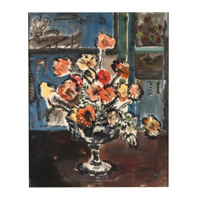 elizabeth-reeves-lyon-nc-1917-2008-still-life-with-flowers