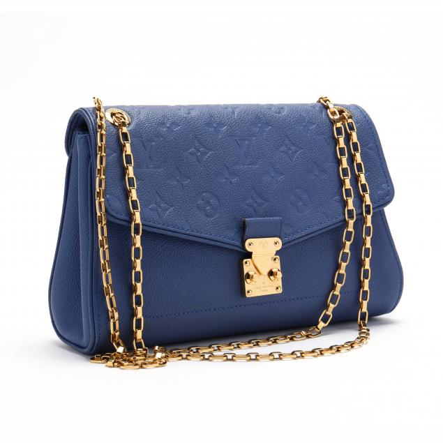 Louis Vuitton Navy Blue Monogram Empreinte Leather St Germain PM