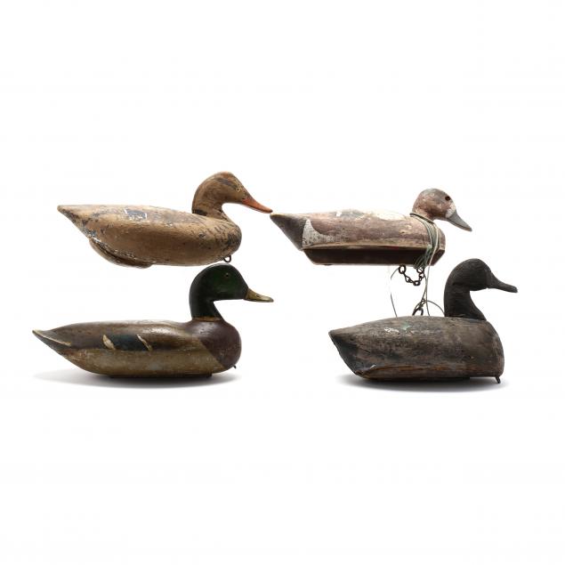 four-vintage-duck-decoys