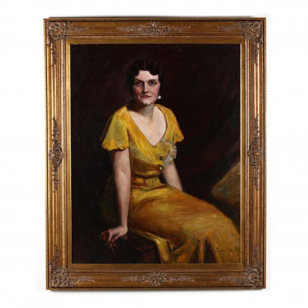 jerome-philips-uhl-d-c-oh-1875-1951-woman-in-yellow-dress
