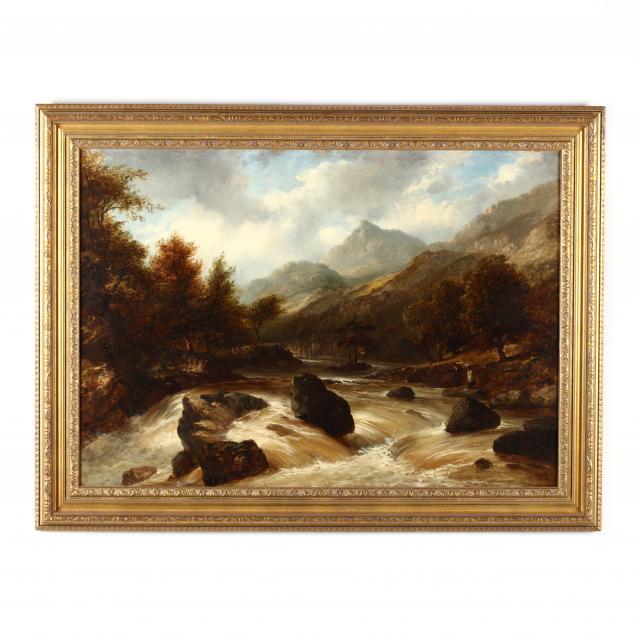 a-19th-century-english-school-riverscape-with-figures