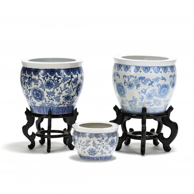 three-contemporary-chinese-blue-and-white-jardinieres