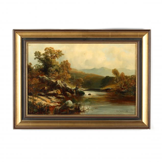 paul-jameson-british-19th-century-river-landscape-with-an-angler