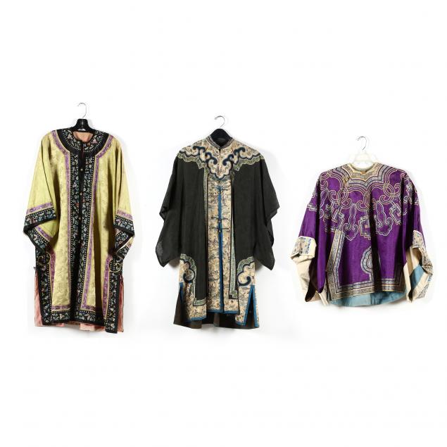 three-antique-chinese-silk-robes