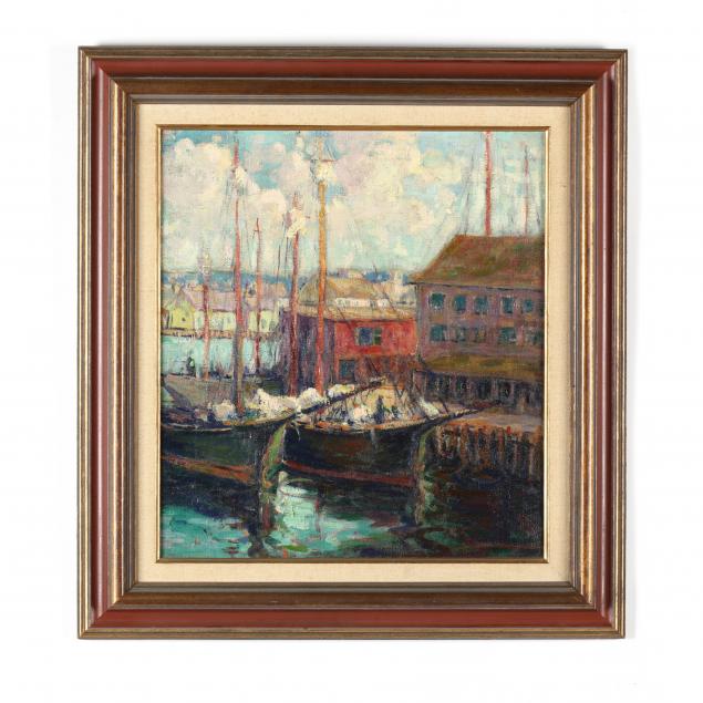 sidonia-klein-goldman-mo-1866-1921-sunlit-harbor