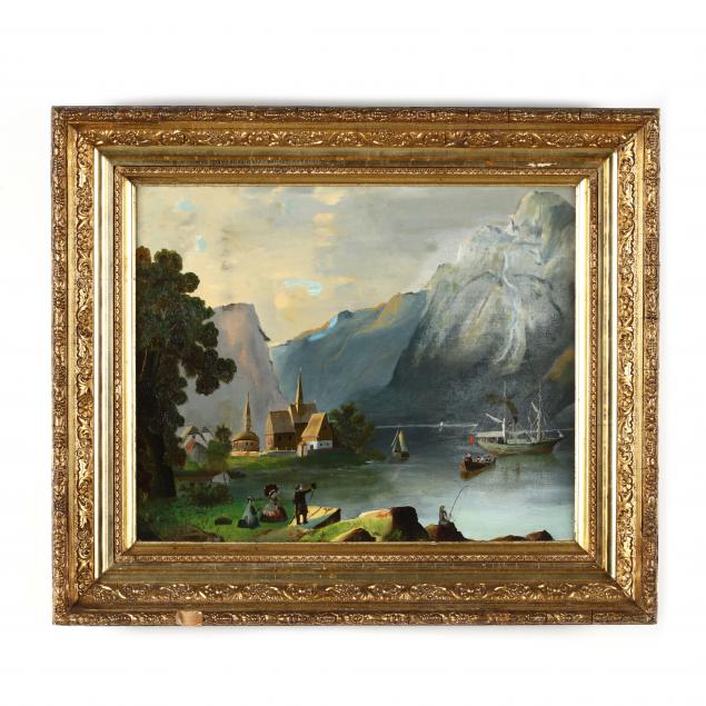 antique-continental-school-folky-landscape