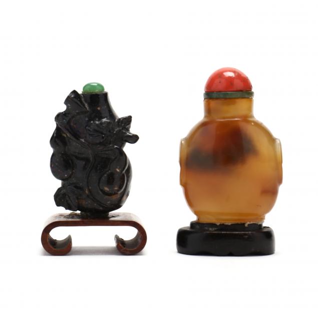two-chinese-carved-hardstone-snuff-bottles