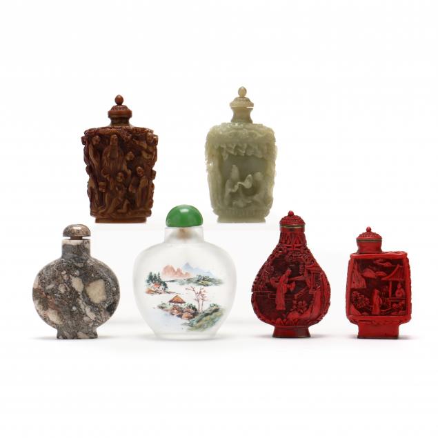 six-chinese-snuff-bottles