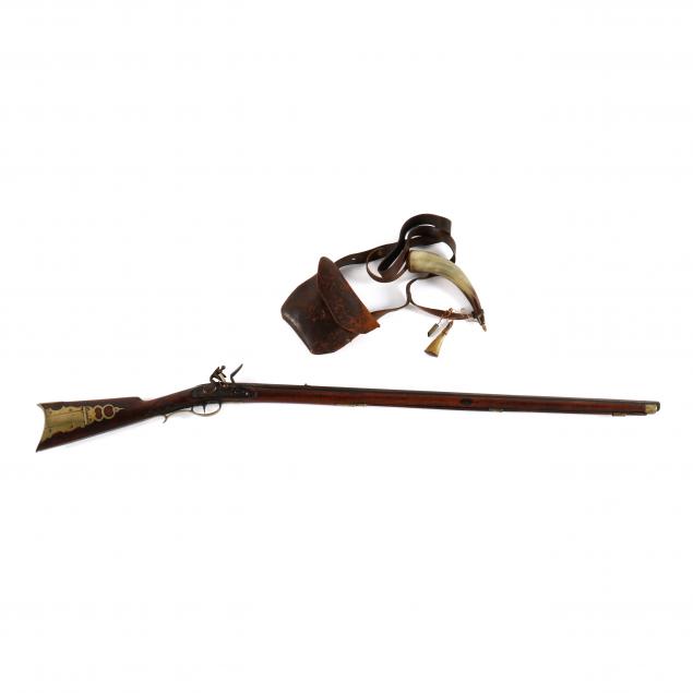 american-full-stock-flintlock-longrifle-with-accessories